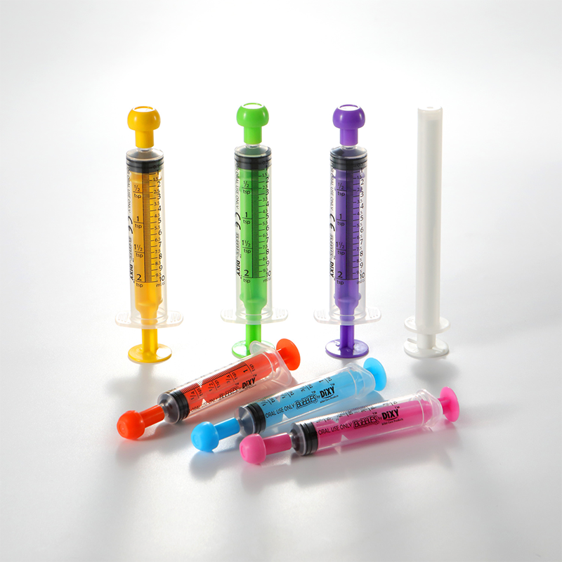 Various Sizes Disposable Medical Colorful Oral Feeding Syringe with Caps