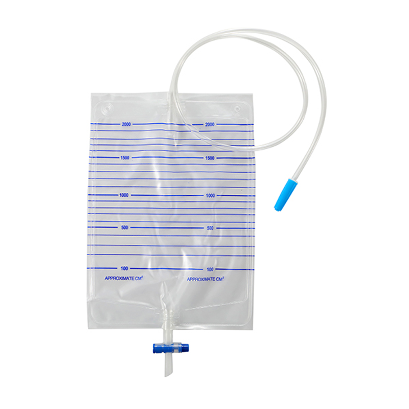 Urine bag 2000ml with cross valve outlet