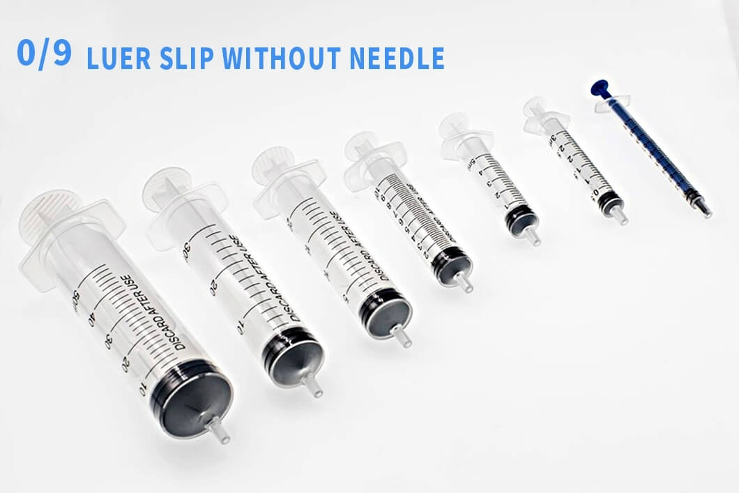 Medical Supplies Hypodermic Reusable Oral Syringe, 3 Part with Needle Luer Lock Oral Syringe